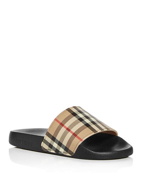 burberry slides|Burberry Women's Slides & Flip Flops .